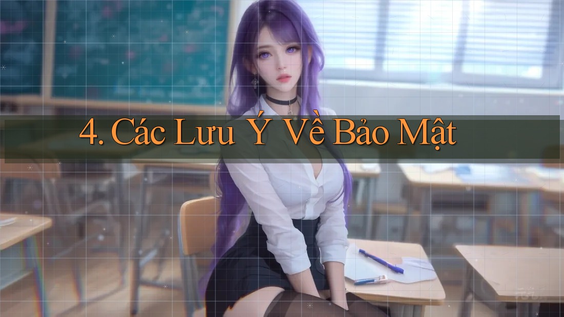 4. Các Lưu Ý Về Bảo Mật 4. Các Lưu Ý Về Bảo Mật