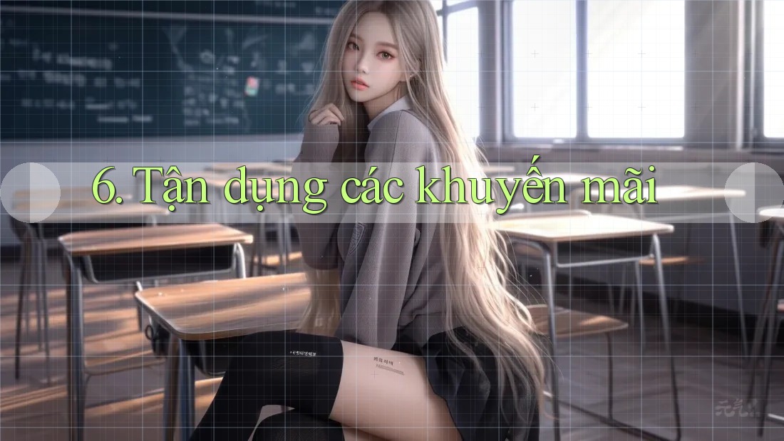 6. Tận dụng các khuyến mãi