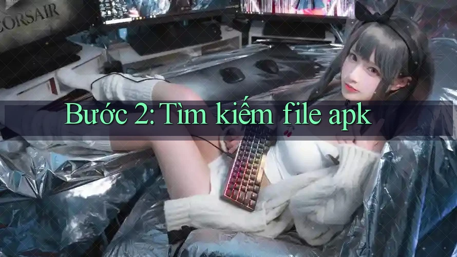 Bước 2: Tìm kiếm file apk
