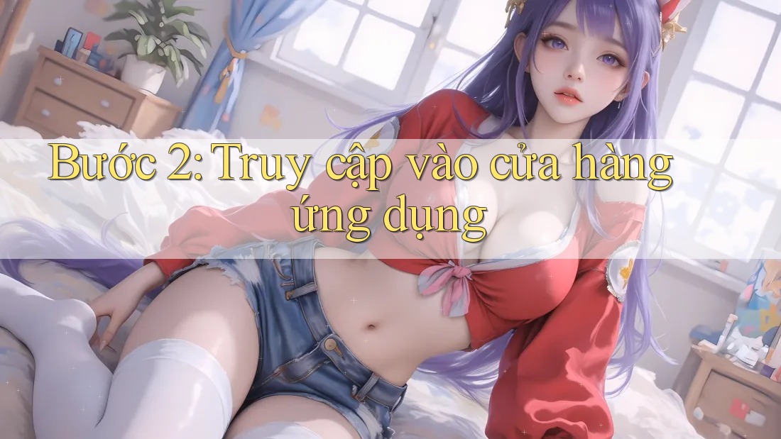 Bước 2: Truy cập vào cửa hàng ứng dụng