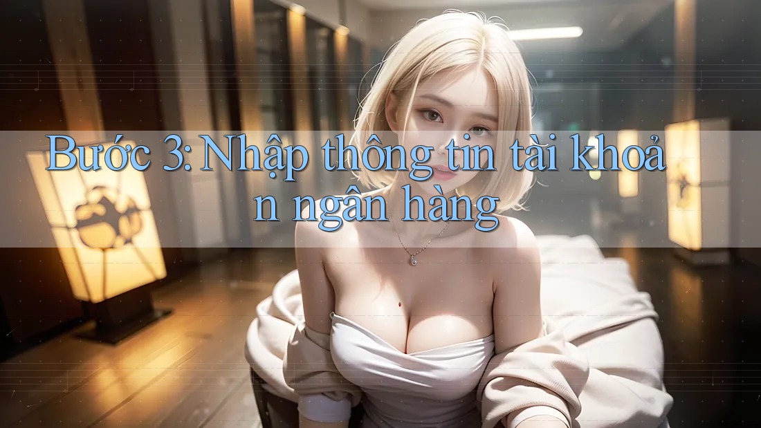 Bước 3: Nhập thông tin tài khoản ngân hàng Bước 3: Nhập thông tin tài khoản ngân hàng