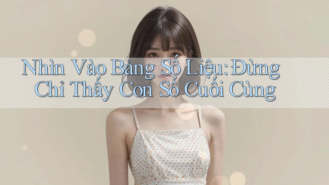 Nhìn Vào Bảng Số Liệu: Đừng Chỉ Thấy Con Số Cuối Cùng